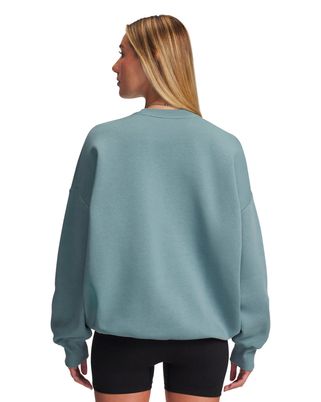 Polerón Lifestyle para mujer Rival Fleece Oversized Varsity Verde Under Armour