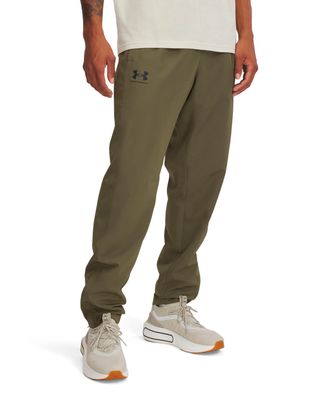 Cortaviento Lifestyle para hombre Rival Woven Verde Under Armour