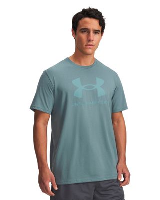 Polera manga corta Lifestyle para hombre Logo Azul Under Armour