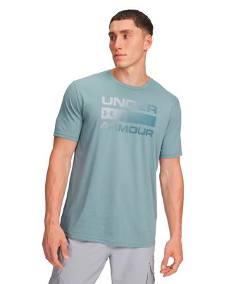 Polera manga corta de entrenamiento para hombre Team Issue Wordmark Verde Under Armour