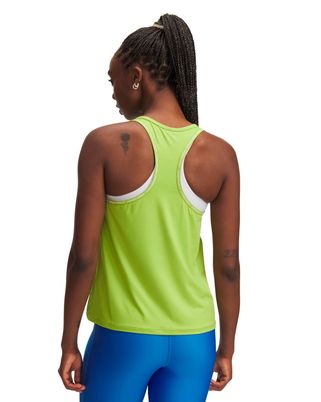 Polera sin mangas de entrenamiento para mujer Tech Knockout Verde Under Armour