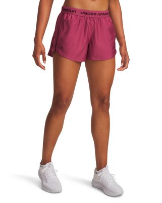 Short de entrenamiento para mujer Tech Play Up rojo Under Armour