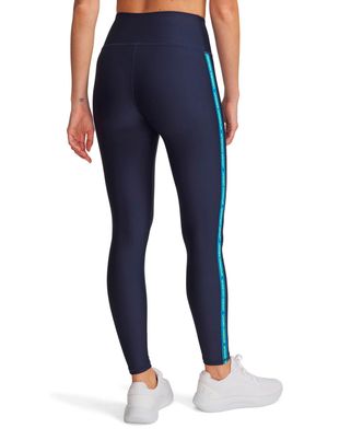 Calza de entrenamiento para mujer Tech Wordmark Tape azul Under Armour