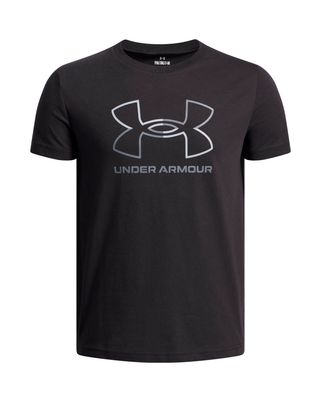 Polera manga corta Lifestyle para niño GL Foundation negro Under Armour