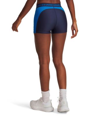 Calzas de entrenamiento para mujer UA HeatGear Rib azul Under Armour