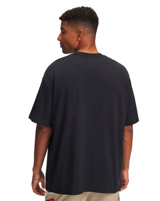 Polera manga corta Lifestyle para hombre Logo Heavyweight negro Under Armour