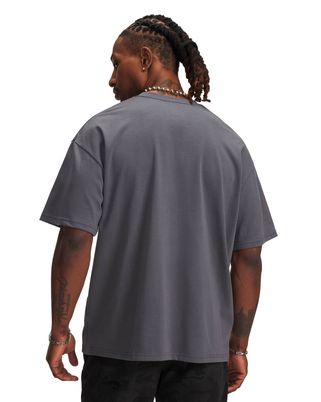 Polera manga corta Lifestyle para hombre Logo Heavyweight gris Under Armour