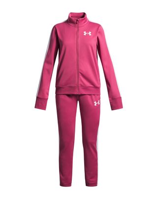 Conjunto Lifestyle para Niña Knit Tracksuit Rojo Under Armour.