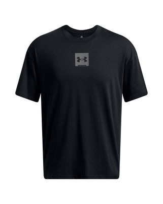 Polera manga corta Under Armour oversized box negro para hombre