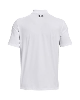 Polera manga corta de Golf para hombre Matchplay blanco Under Armour.