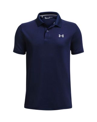 Polera manga corta de Golf para niño azul Under Armour