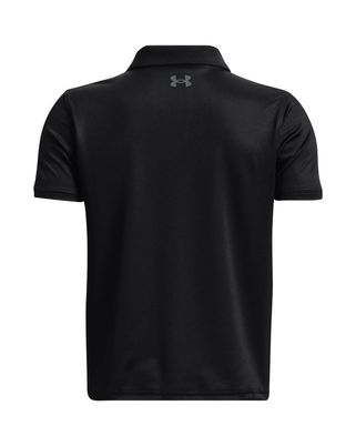 Polera manga corta de Golf para niño negro Under Armour