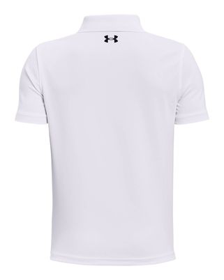 Polera manga corta de Golf para niño blanco Under Armour