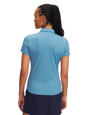 Polera manga corta de Golf para mujer Playoff azul Under Armour