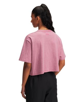 Polera manga corta Lifestyle para mujer Rival rosado Under Armour