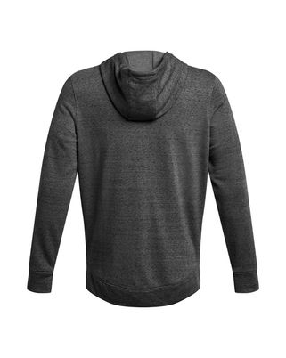 Poleron Lifestyle para hombre Rival Terry Full-Zip gris Under Armour