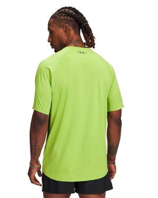 Polera manga corta de entrenamiento para hombre Tech Fade verde Under Armour