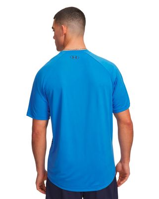 Polera manga corta de entrenamiento para hombre Tech Fade azul Under Armour