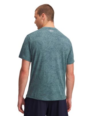 Polera manga corta de entrenamiento para hombre Tech azul Under Armour