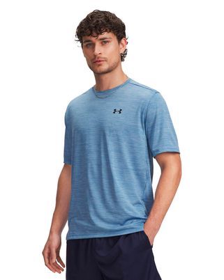 Polera manga corta de entrenamiento para hombre Tech Vent azul Under Armour