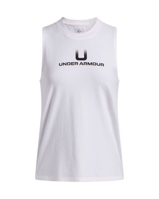 Polera sin mangas Lifestyle para mujer Varsity U blanco Under Armour