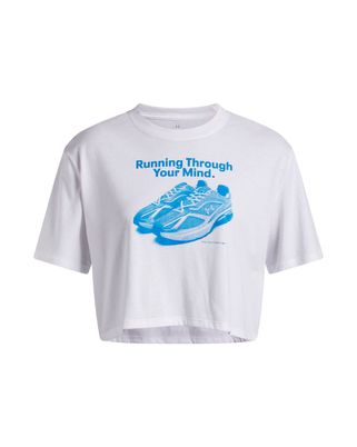 Polera Lifestyle para mujer Varsity Oversized blanco Under Armour