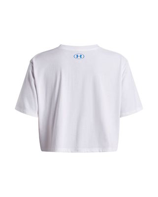 Polera Lifestyle para mujer Varsity Oversized blanco Under Armour