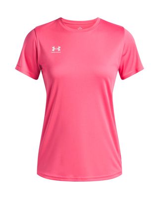 Polera manga corta de Football Challenger rosado Under Armour