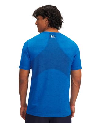 Polera manga corta de entrenamiento para hombre Vanish Seamless azul Under Armour
