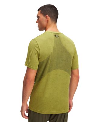 Polera manga corta de entrenamiento para hombre Vanish Seamless amarillo Under Armour