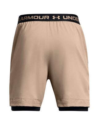 Short de entrenamiento para hombre Vanish Woven 2-in-1 cafe Under Armour