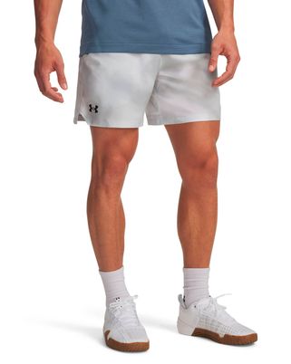 Shorts de entrenamiento para hombre Vanish Woven 6" Printed gris Under Armour
