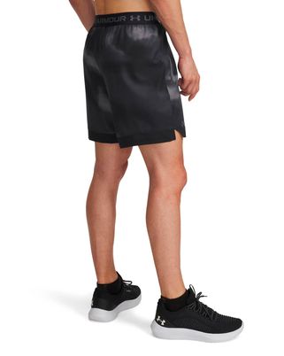 Shorts de entrenamiento para hombre Vanish Woven 6" Printed negro Under Armour