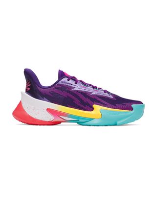 Zapatilla Basketball Unisex Curry Series 7 morado Under Armour