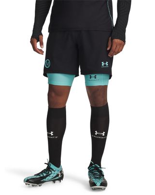 Short Football para Hombre Mansory Challenger Negro Under Armour