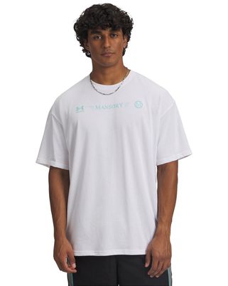 Polera manga corta Lifestyle para Hombre Mansory Heavyweight Cotton Racing Blanco Under Armour