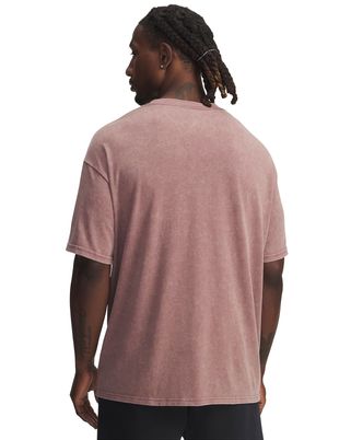 Polera manga corta heavyweight oversize Lifestyle para hombre Project Rock roja Under Armour