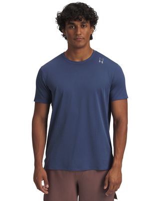 Polera manga corta de entrenamiento para hombre Halo Vent azul Under Armour