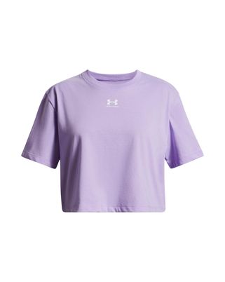 Polera manga corta Lifestyle para niña Rival rosado Under Armour