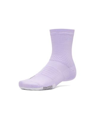 Calcetines Basketball Unisex Curry ArmourDry Playmaker Mid-Crew Morado Under Armour