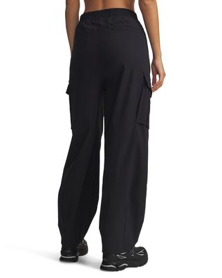 Pantalón Lifestyle para mujer Unstoppable Woven Ripstop Cargo negro Under Armour
