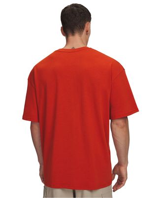 Polera manga corta Lifestyle para hombre Heavyweight Oversized SM Box naranjo Under Armour