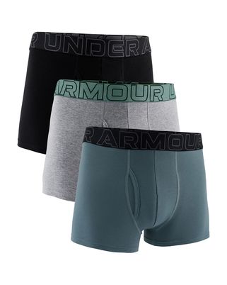 Boxer Performance de algodón 3"para hombre 3pk Under Armour