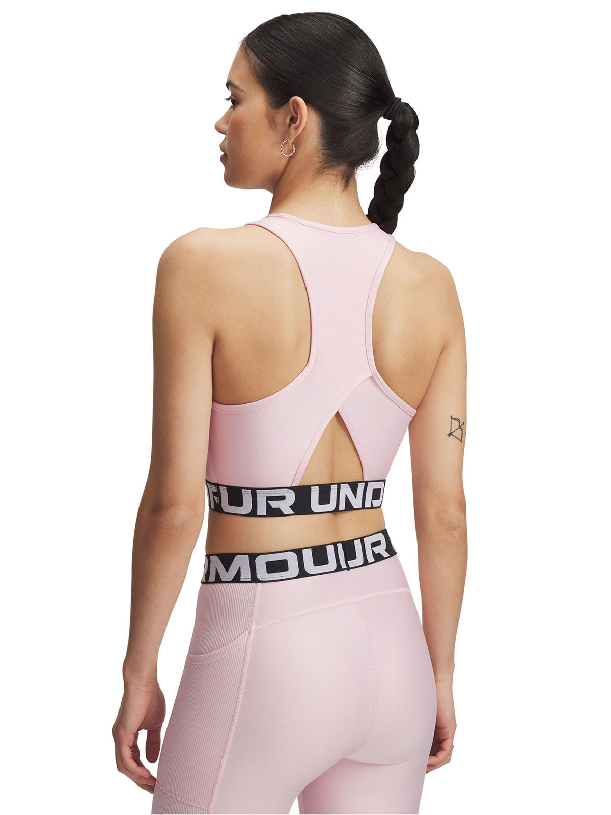 Primera Capa Sin Mangas Heatgear Rosado Para Mujer-Under Armour