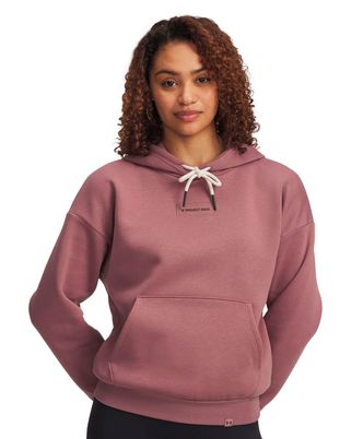 Polerón Lifestyle para mujer Project Rock Icon Fleece café Under Armour