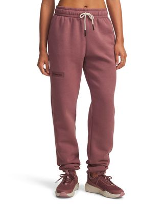 Buzo de entrenamiento para mujer Project Rock Icon Fleece café Under Armour