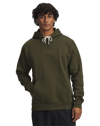 Polerón Lifestyle para hombre Project Rock Icon Fleece verde Under Armour