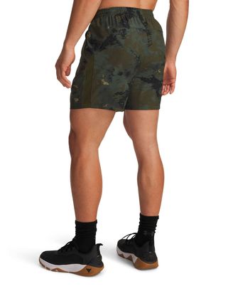 Short de entrenamiento para hombre Project Rock Ultimate verde Under Armour