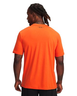Polera manga corta de entrenamiento para hombre Porject Rock naranja Under Armour